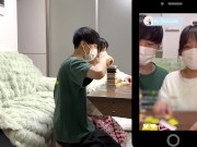 ライブ配信でどこまでバレないか...気持ちよすぎるライブ配信、、。Japanese hentai video. 素人/NTR/巨乳 5/16