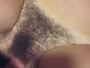 Neighbors 18yr old son fucks my hairy pussy and cums on my thick bush quick 6/16