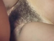 Neighbors 18yr old son fucks my hairy pussy and cums on my thick bush quick 9/16