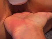 Lesbian best friend fingers my pussy until I squirt listen how wet it was 2/16