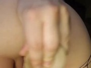 Dildo fucking my tight pink pussy 8/16