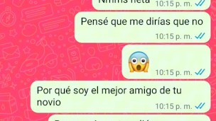 Conversación de WhatsApp con la novia de mi mejor amigo acaba en una noche de sexo bien rico y duro.