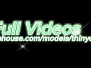 Shy teenager fingering until orgasm and takes cum shot into mouth 16/16