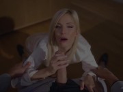 Blonde office babe Candee Licious takes POV cock 9/16