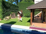 Huge tits latina MILF analized by a pool boy 3/16