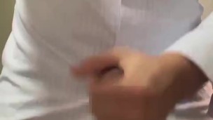 Office worker cumshot