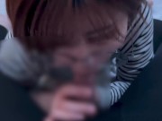 メガネ女子がちんぽの匂いに釣られて精子をたくさん吸い上げてしまう...cum in mouth sperm 16/16