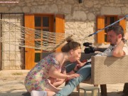 Outdor risky sex with a neighbor! It's great in the country! 4/16