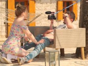 Friend's wife asked for help! Cum in her mouth! 16/16