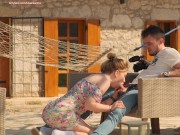 Friend's wife asked for help! Cum in her mouth! 5/16