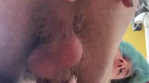 Horny & Bent Over Boy SLUT Fingers Asshole While Cumming ON HIMSELF