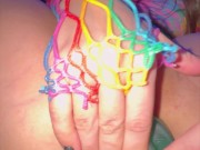 HOTTEST GIRL HIDES A DILDO WITH BALLS IN HER TINY ASS. DEEP ANAL. HD VIDEO. 12/16