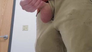 So horny at work, had to whip it out, huge load