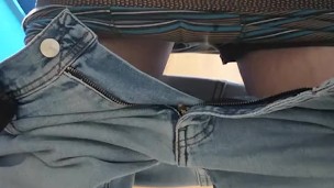 Hot daddy caught pissing