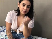 viendo películas con mi hermanastra - porno en español