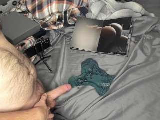 I cum on my wife’s panties while looking at photos of her