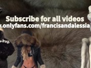 fur fetish teddy gives handjob, blowjob and fursex - furcouple francis & alessia 16/16