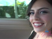 GFE hookup on date with Angel Windell sucking cock and playing with her tight pussy POV (roadhead) 4/16