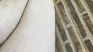 Pissing with a hard-on