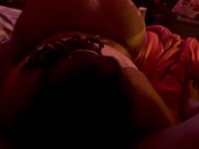 Thick Ebony Bitch Shaking ass while eating pussy 7/16