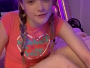 HUGE dildo toy for teen blonde onlyfans fansly creator Slimmaddiepattie