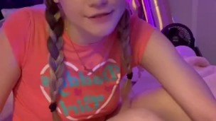 HUGE dildo toy for teen blonde onlyfans fansly creator Slimmaddiepattie