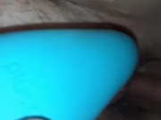 kitty takes it from the back with a vibrator on her clit 4/16