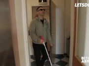 Babe Catches Blind Guy And Eats His Cum - LETSDOEIT 1/16