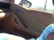 Blowjob on a car ride and fingering her pussy Brianna Arson 12/16