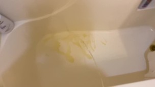 Limp Cock Twink Golden Shower Mega Pissing Peeing Yellow Stream