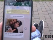 DEBT4k. Bride outfit nailed by collector in groom's presence 2/16