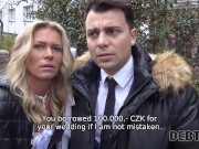 DEBT4k. Bride outfit nailed by collector in groom's presence 5/16