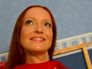 Ravishing Young Carolina Fingers Her Cunt Doggy Style! 8/16