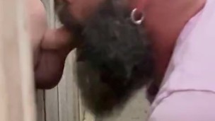 Girthy Bear Returns for Public Gloryhole Draining