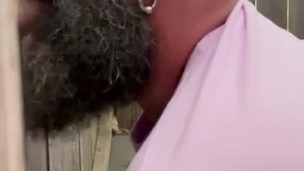 Ginger Farm Boy asked for Head at Outdoor Gloryhole