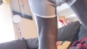 Homo thug Tight ass vs 8 inch dildo.