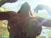 Swimming and pussy touching by Heidi 7/16