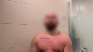 Colombian jerking off in the gym showers La fitness Toronto