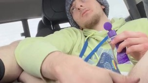 Fingering myself in work parking lot