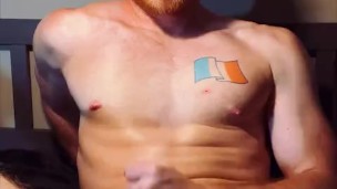 Hung Blue Eyed Ginger Hunk Shoots a Rope (Slow Motion HD)