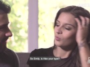 Emilie Martini Is Mesmerized By His Cock And Cannot Resist It - AMATEUR EURO 1/16