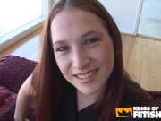 Horny chick plays with her cunt before getting pumped deep by a massive man in many positions 1/16