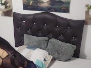 Whore in lingerie fucks herself with teddy bear 14/16