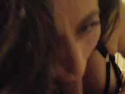 Up close sloppy slurping sucking my fleshy cock 10/16