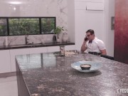 Big Boobs French Milf Stepmom Gives Her Nerd Step Son A Blowjob Before Fucking Him To Help Him Relax 3/16