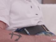 Big Boobs French Milf Stepmom Gives Her Nerd Step Son A Blowjob Before Fucking Him To Help Him Relax 4/16