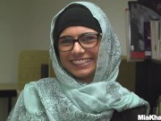 MIA KHALIFA - Busty Babe Mia Khalifa Gets Horny With The Idea Of Masturbating In A Public Library 1/16