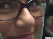 MIA KHALIFA - Busty Babe Mia Khalifa Gets Horny With The Idea Of Masturbating In A Public Library 2/16