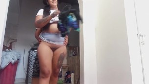 consigo darle una buena follada a la lesbiana de mi empleada