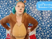 *** TRAILER ONLY *** Titty Worship In A Reindeer Costume - Solo Girl 9/16